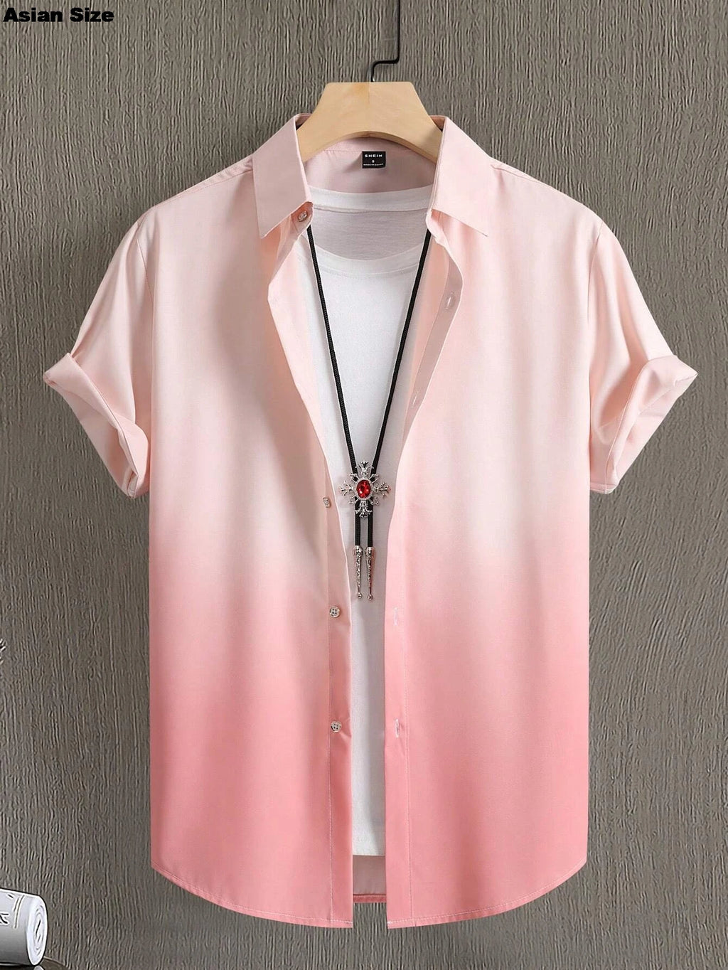 2025 Men's Shirt Summer Clothing Gradient Design Graphic 3D Print Shirts Short Sleeve Tops Streetwear  Casual Hawaiian Shirts