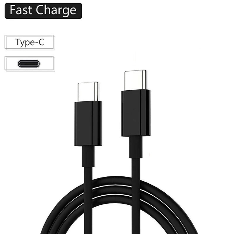 PD 60W USB C to USB Type C Cable Fast Charge Data Cable For Iphone 15 15Pro Huawei Samsung Xiaomi Data Line Black White 1M 2M 3M