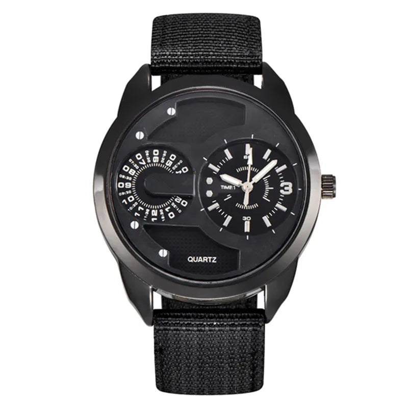 1pc / lot Men Cheap Watches Students Fashion Casual Nylon Band Quartz Wrist Watch Black Erkek Barato Saat Relogio Masculino 2025