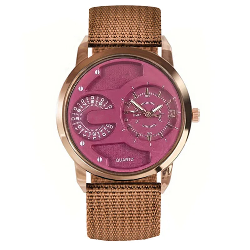 1pc / lot Men Cheap Watches Students Fashion Casual Nylon Band Quartz Wrist Watch Black Erkek Barato Saat Relogio Masculino 2025