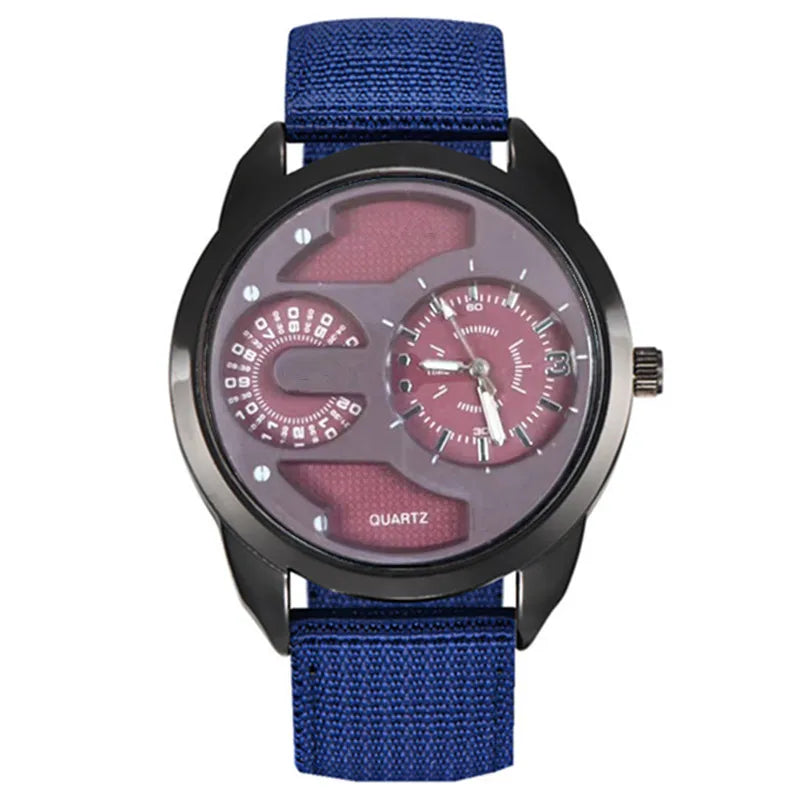 1pc / lot Men Cheap Watches Students Fashion Casual Nylon Band Quartz Wrist Watch Black Erkek Barato Saat Relogio Masculino 2025