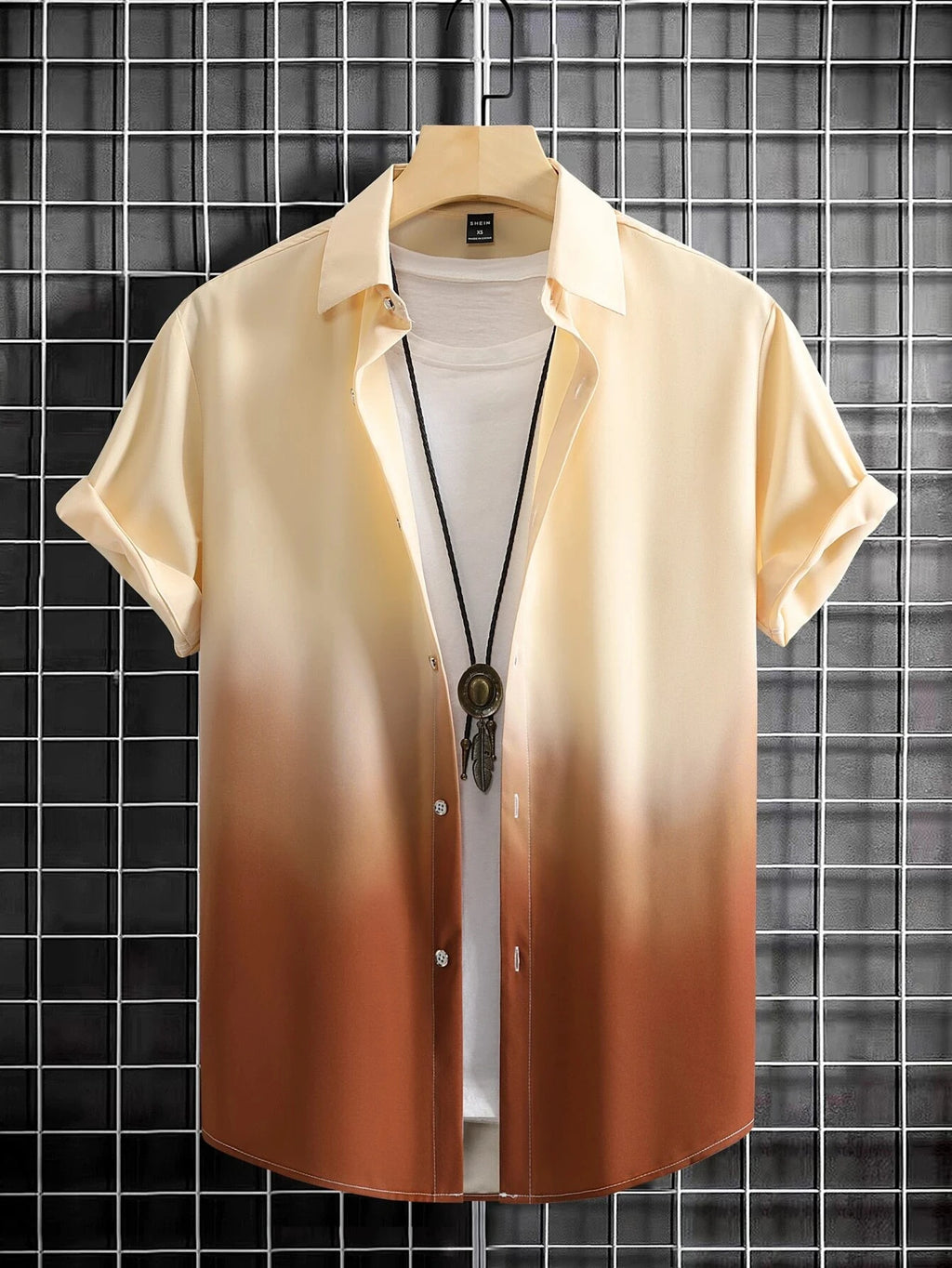 2025 Men's Shirt Summer Clothing Gradient Design Graphic 3D Print Shirts Short Sleeve Tops Streetwear  Casual Hawaiian Shirts