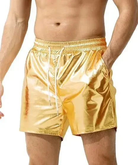 Shorts Pants Men Short Pant Lace Up High Elastic Waist Casual Pocket Loose Regular Splice Straight Trousers Autumn Winter