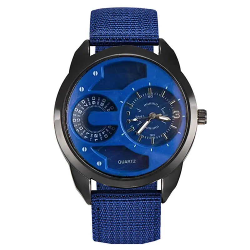 1pc / lot Men Cheap Watches Students Fashion Casual Nylon Band Quartz Wrist Watch Black Erkek Barato Saat Relogio Masculino 2025
