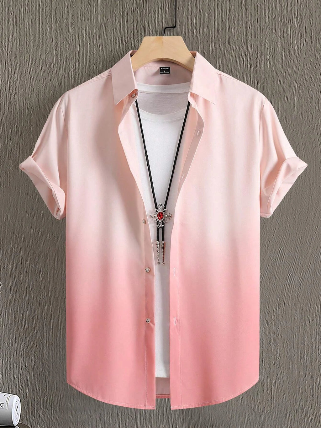 2025 Men's Shirt Summer Clothing Gradient Design Graphic 3D Print Shirts Short Sleeve Tops Streetwear  Casual Hawaiian Shirts