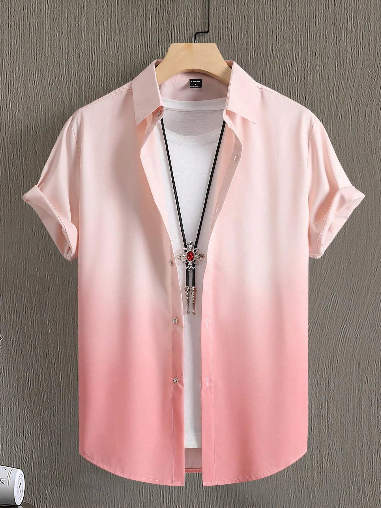 2025 Men's Shirt Summer Clothing Gradient Design Graphic 3D Print Shirts Short Sleeve Tops Streetwear  Casual Hawaiian Shirts