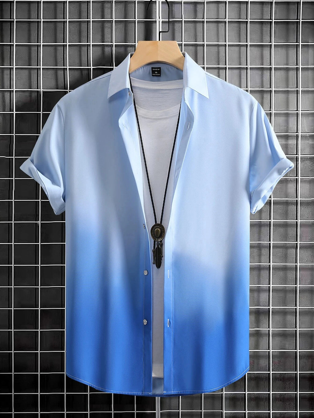2025 Men's Shirt Summer Clothing Gradient Design Graphic 3D Print Shirts Short Sleeve Tops Streetwear  Casual Hawaiian Shirts