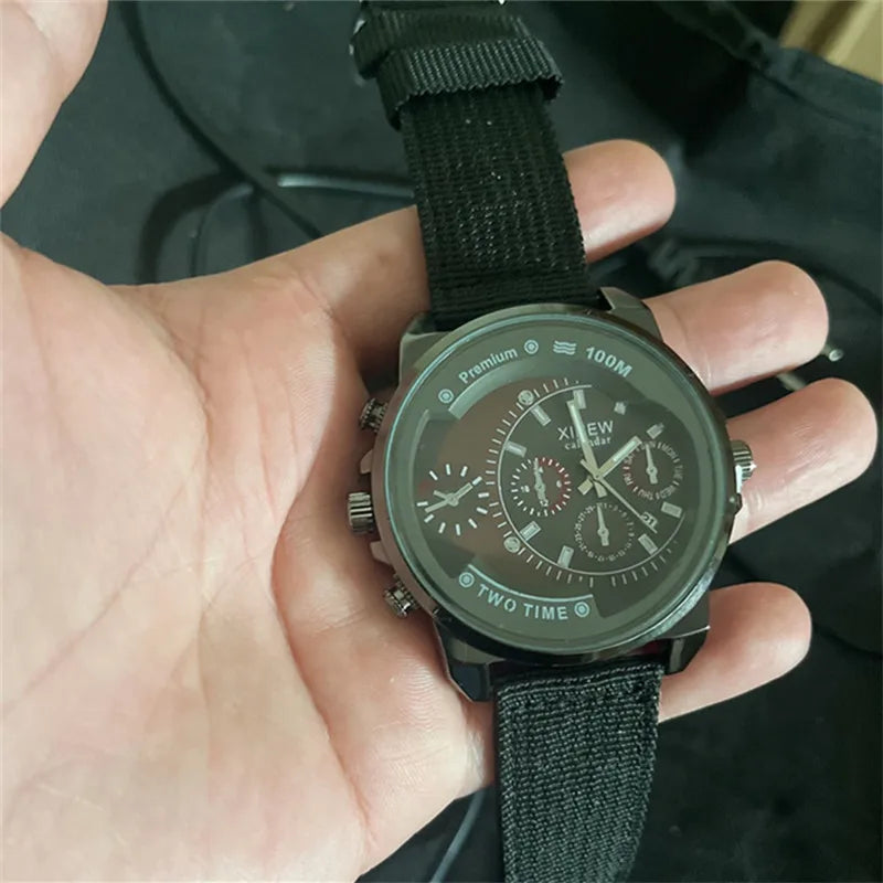 Men Cheap Big Watches Students Fashion Nylon Band Simple Date Sports Quartz Watch Erkek Barato Saat Relogios Masculinos 2024