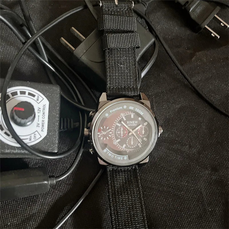 Men Cheap Big Watches Students Fashion Nylon Band Simple Date Sports Quartz Watch Erkek Barato Saat Relogios Masculinos 2024