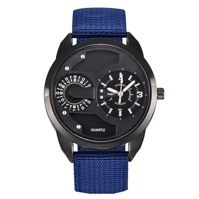1pc / lot Men Cheap Watches Students Fashion Casual Nylon Band Quartz Wrist Watch Black Erkek Barato Saat Relogio Masculino 2025