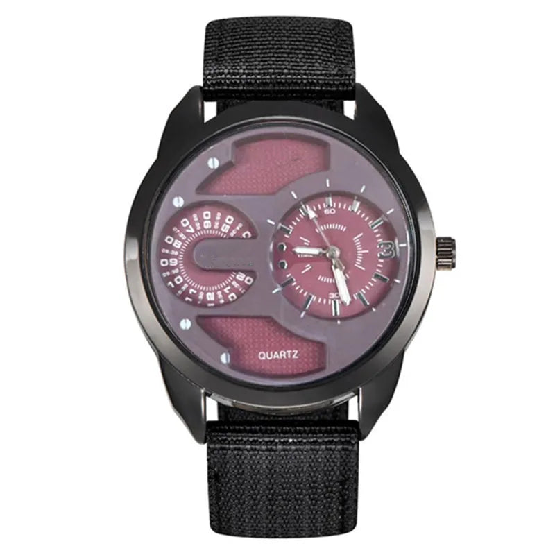 1pc / lot Men Cheap Watches Students Fashion Casual Nylon Band Quartz Wrist Watch Black Erkek Barato Saat Relogio Masculino 2025