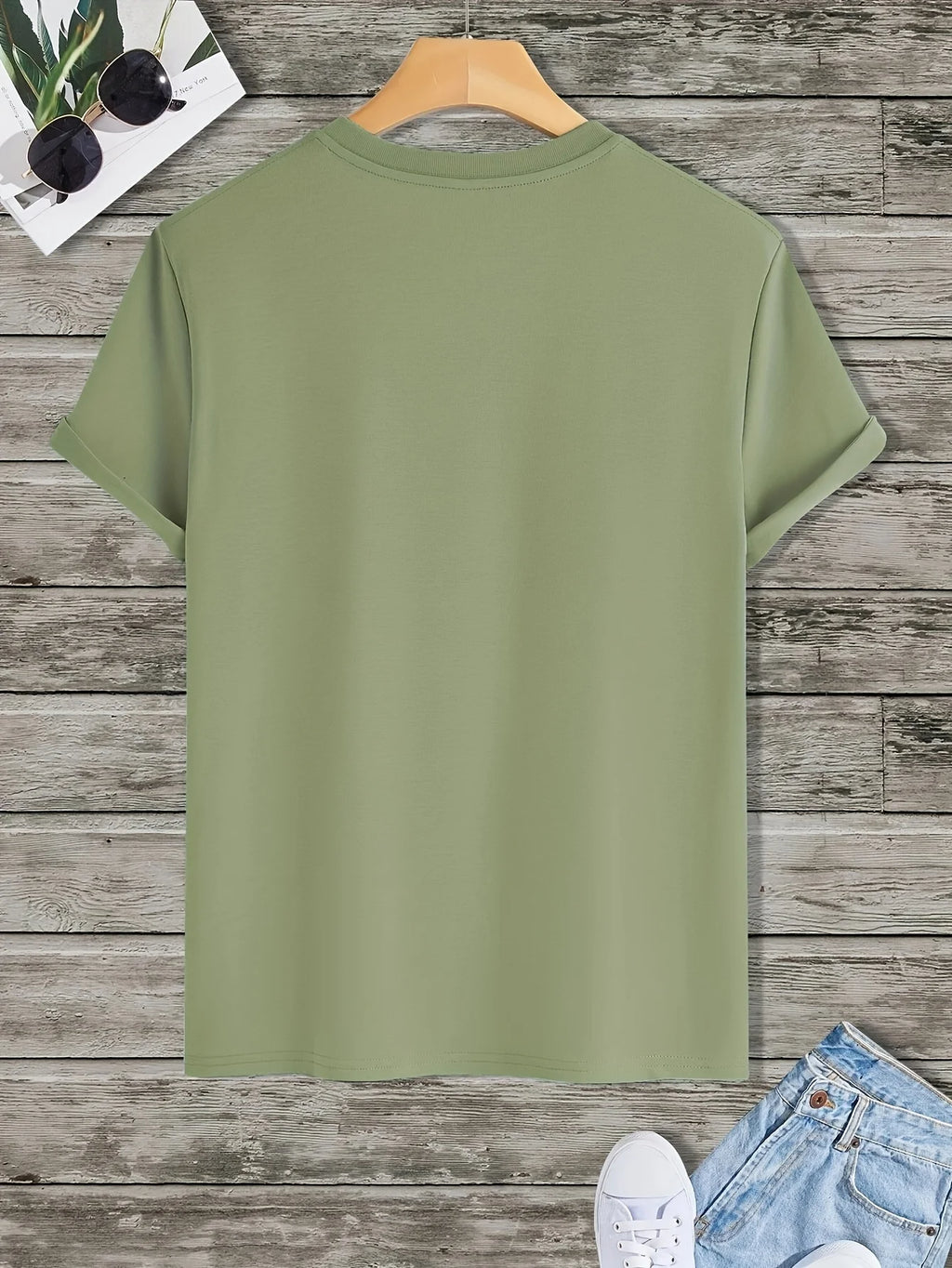 Men's summer 100% pure cotton fashionable casual loose motorcycle design printed round neck short sleeved T-shirt top