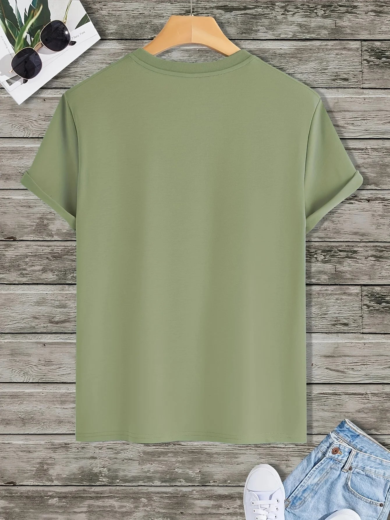 Men's summer 100% pure cotton fashionable casual loose motorcycle design printed round neck short sleeved T-shirt top