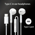 Type-C Wired In-Ear Earphones With Mic And Volume Control HiFi Stereo For IPhone 16/15,23/S22/S21/Ultra Note 10/20