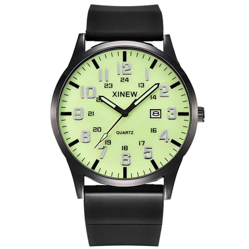 Men XINEW Brand Cheap Watches Students Children Fashion Leather Band Simple Sports Date Quartz Watch Kids Erkek Barato Saat 2024