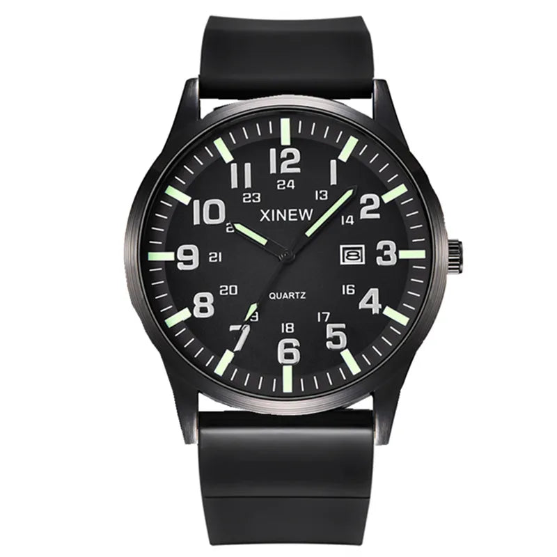Men XINEW Brand Cheap Watches Students Children Fashion Leather Band Simple Sports Date Quartz Watch Kids Erkek Barato Saat 2024