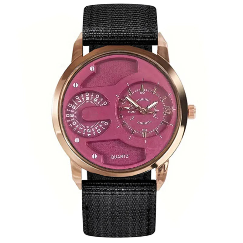 1pc / lot Men Cheap Watches Students Fashion Casual Nylon Band Quartz Wrist Watch Black Erkek Barato Saat Relogio Masculino 2025