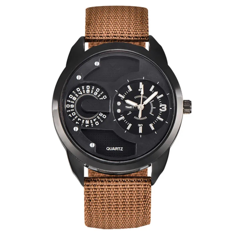 1pc / lot Men Cheap Watches Students Fashion Casual Nylon Band Quartz Wrist Watch Black Erkek Barato Saat Relogio Masculino 2025