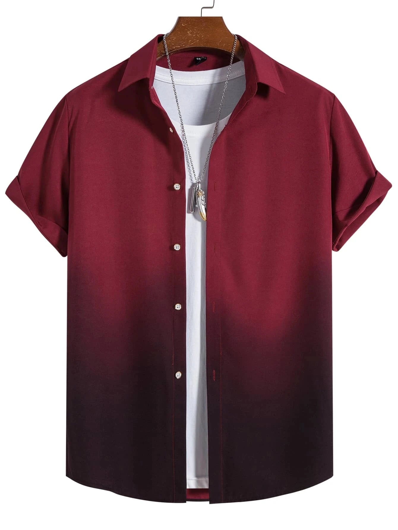 2025 Men's Shirt Summer Clothing Gradient Design Graphic 3D Print Shirts Short Sleeve Tops Streetwear  Casual Hawaiian Shirts