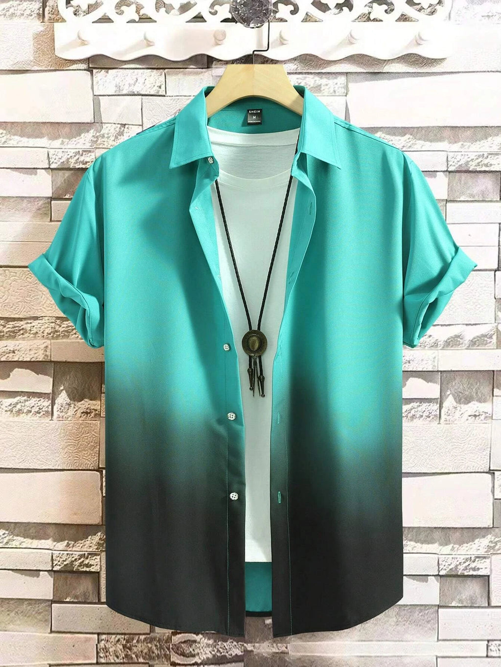 2025 Men's Shirt Summer Clothing Gradient Design Graphic 3D Print Shirts Short Sleeve Tops Streetwear  Casual Hawaiian Shirts