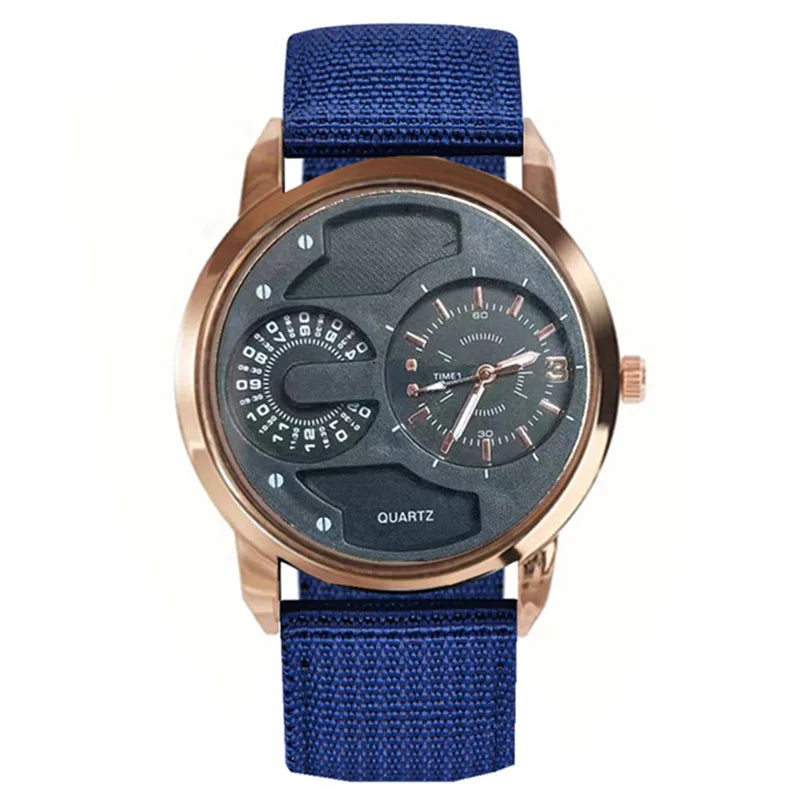 1pc / lot Men Cheap Watches Students Fashion Casual Nylon Band Quartz Wrist Watch Black Erkek Barato Saat Relogio Masculino 2025