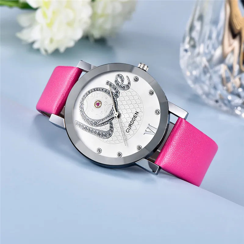 Men Cheap Brand Watches Students Girls Fashion Leather Band Simple Diamond Quartz Watch Black Erkek Barato Saat Montre Homme