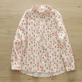 Fashion Women Printed Shirts Cotton Casual Blouses and Tops 2026 New Loose Style Exquisite Lady Long Sleeve Shirt Female Clothes