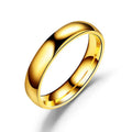 Simple 6mm Titanium Ring Women Men Prevent Allergy High Polished Wedding Rings Stainless Steel Couple Finger Jewelry Gifts